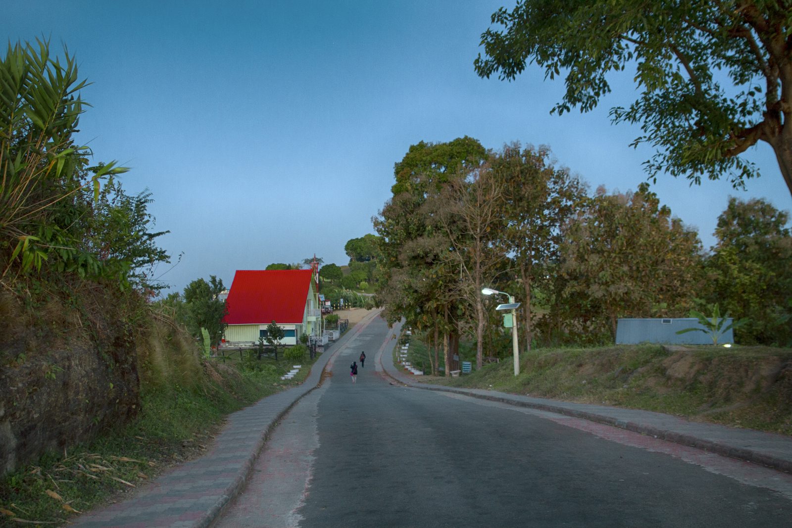 The paved road at Sajek Valley in Rangamati, the valley's only route for vehicles, in a December 2016 file photo. The road was blocked on 22 October 2026 by an indefinite blockade.