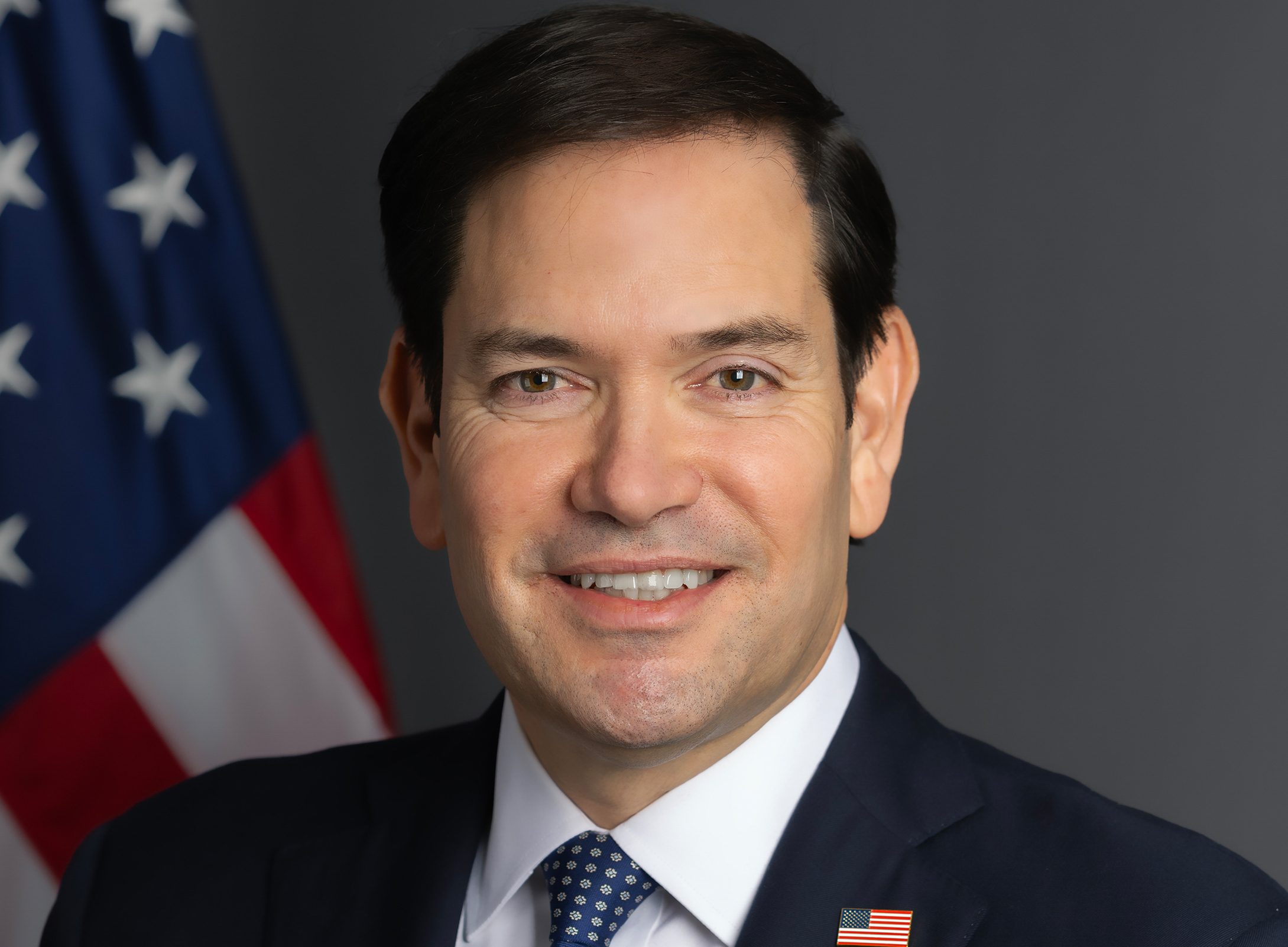 US Secretary of State Marco Rubio, in an official State Department portrait from January 2025.