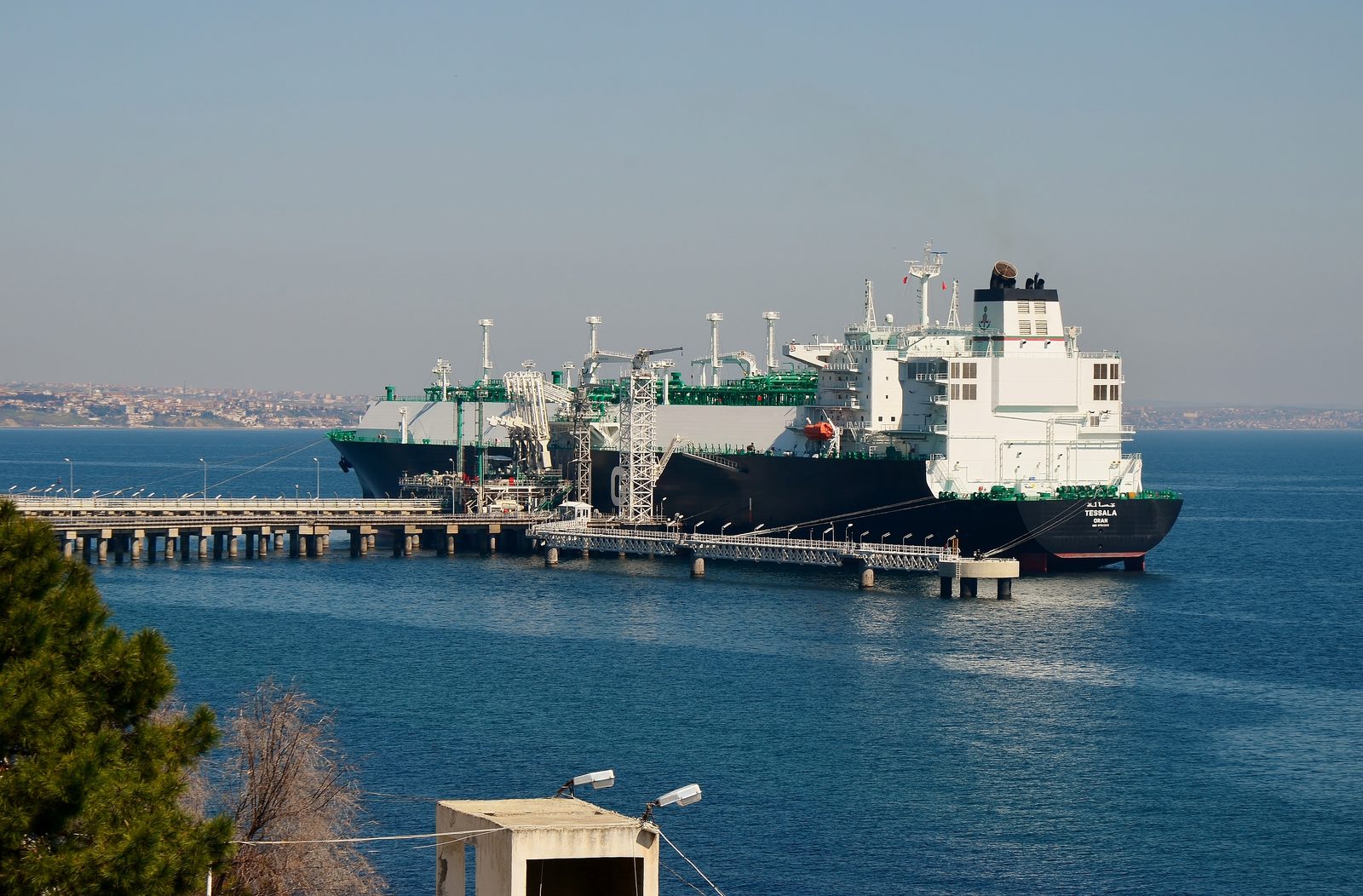 The LNG carrier Tessala at the Marmara Ereglisi LNG terminal in Turkey in March 2017. The photo is used to illustrate the LNG trade, not the Bangladesh-Algeria signing.