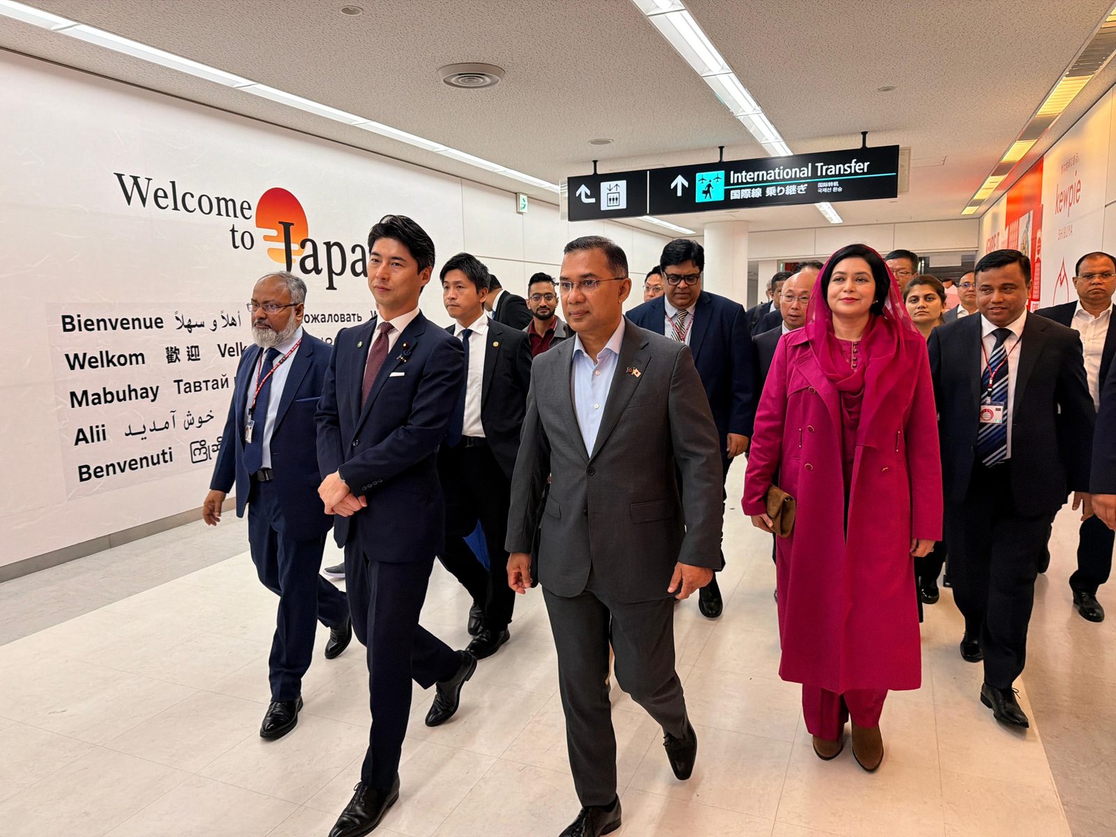 Prime Minister Tarique Rahman arrives at Narita International Airport in Tokyo on 26 October 2026 for a four-day state visit to Japan. Photo: PMO/UNB.