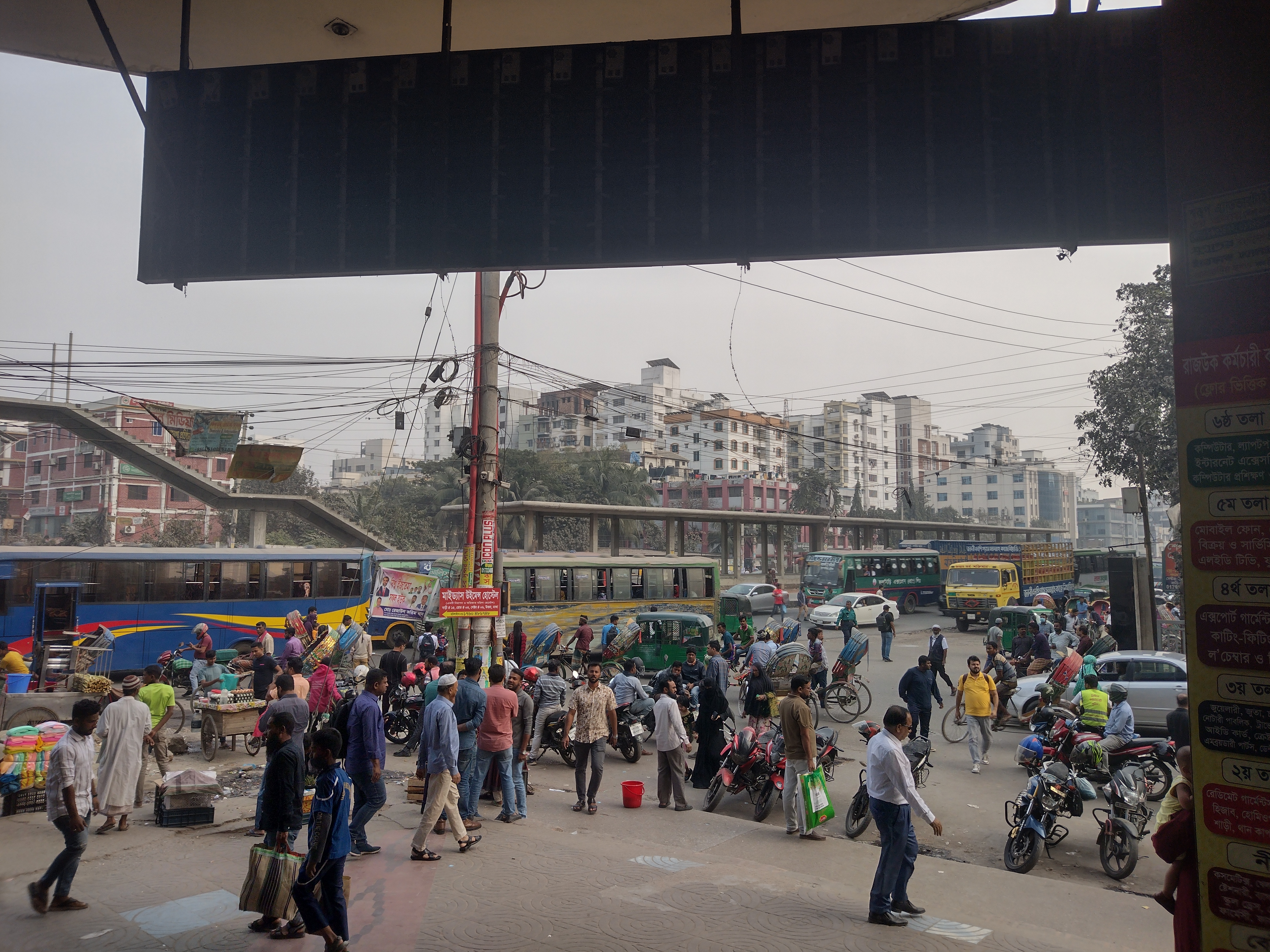 File photo: a BRT station on the Dhaka-Gazipur corridor under construction. The government has decided to remove the stations and turn the corridor into a six-lane highway.