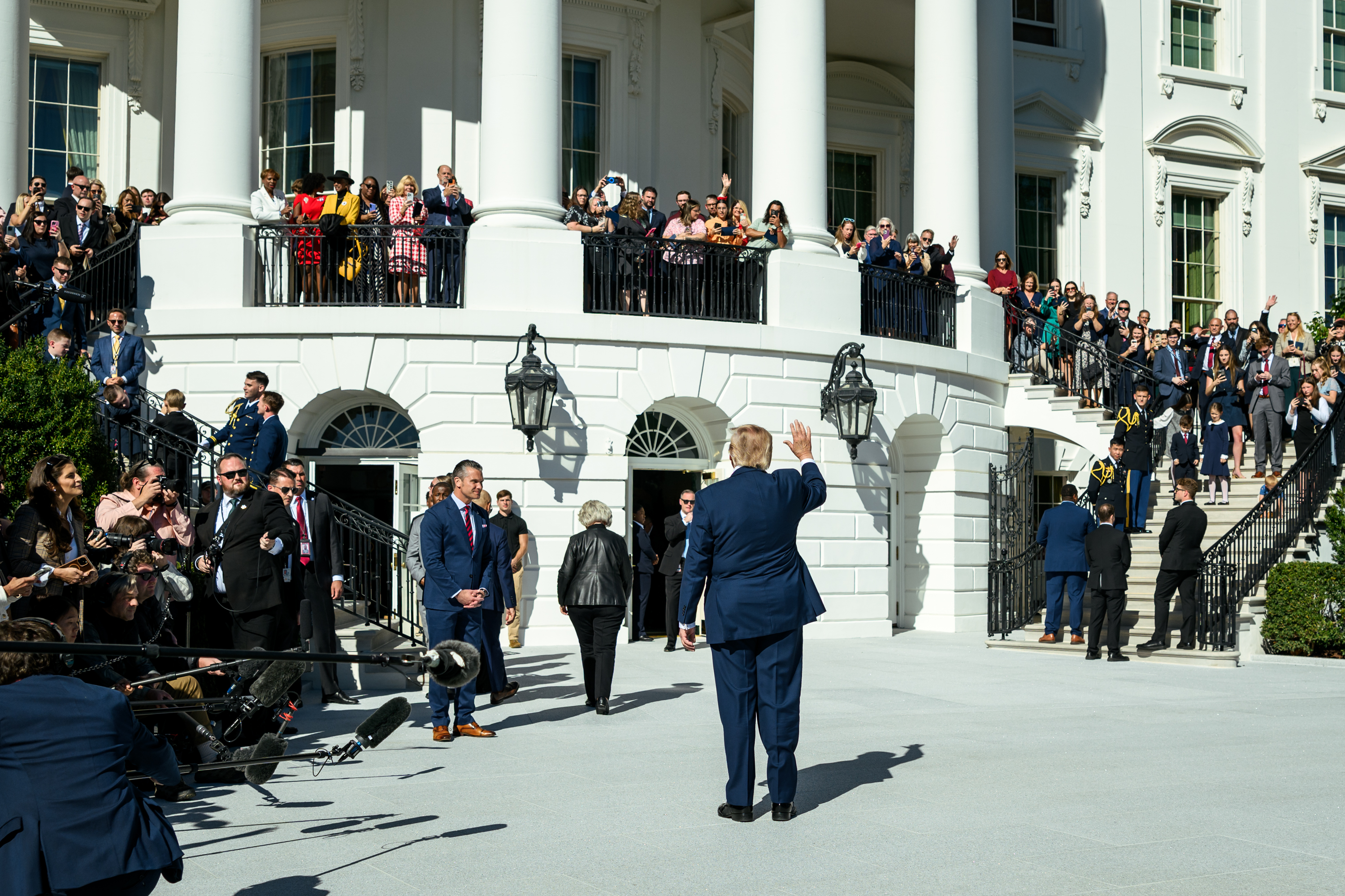 File photo: US President Donald Trump boards a helicopter on the South Lawn of the White House on 6 October 2026.