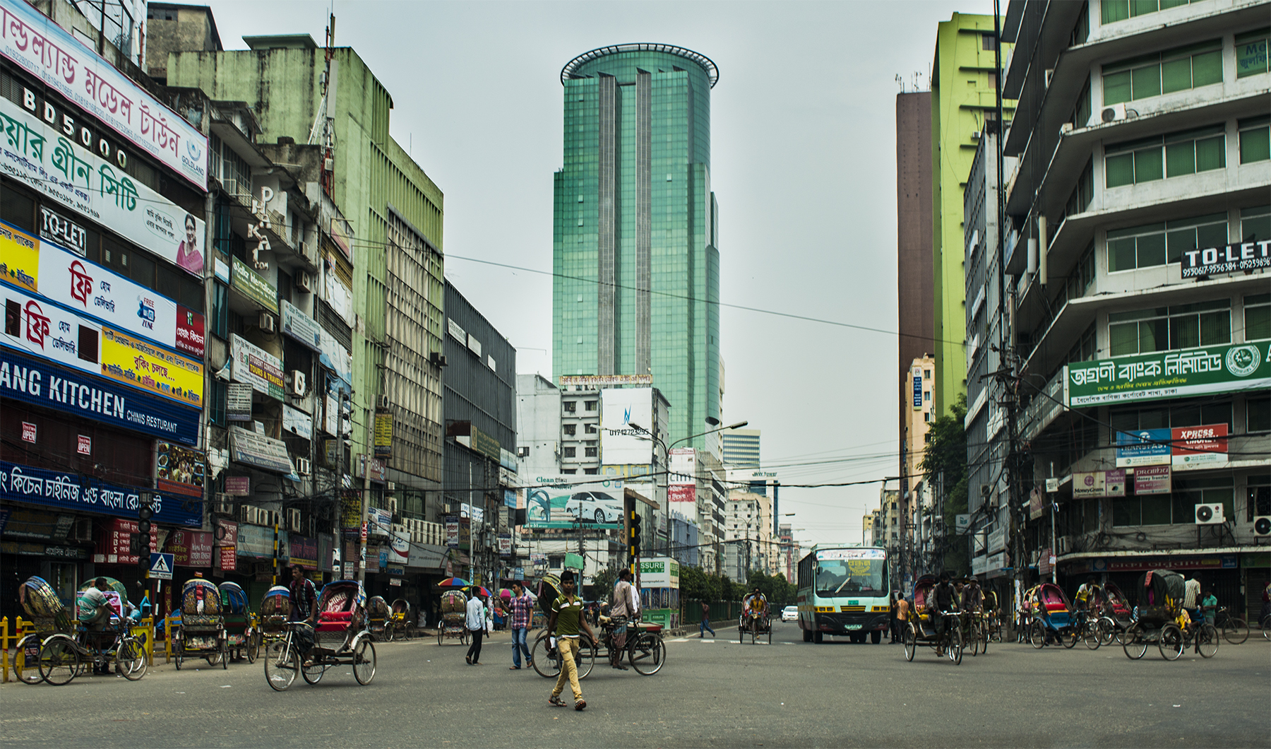 File photo of the commercial district at Motijheel in Dhaka, where many businesses registered for VAT operate. Photo: ASaber91 / Wikimedia Commons, CC BY 2.0.